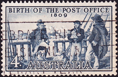 Австралия 1959 год . 150-летие Австралийского почтового отделения .